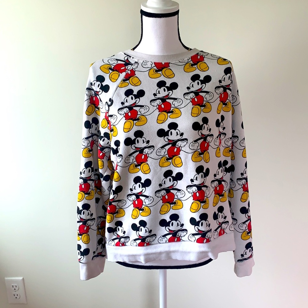 Mickey Mouse patterned crew neck